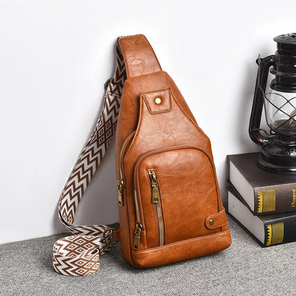 New Shoulder Bag Man  Casual Chest Business Male MultiFunctional Women Backpack Cycling Sports Rucksack Men's Handbag Crossbody Good Vibrations