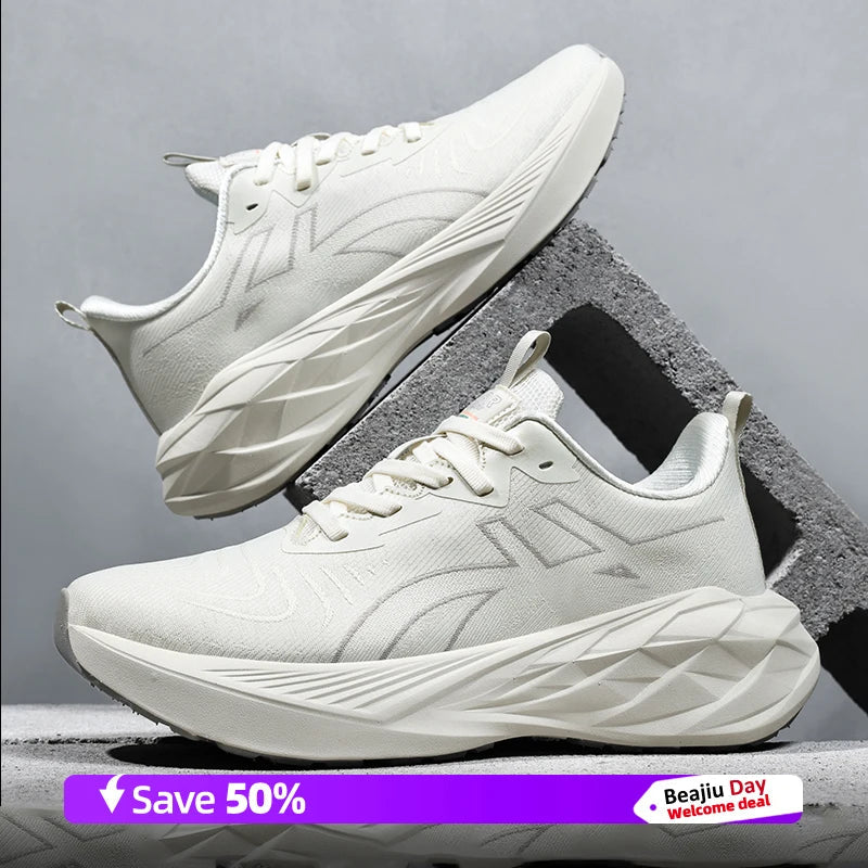 Running Shoes Training Speciality Marathon Men Sports Breathable Lightweight Women's Comfortable Nonskid Leisure Sneakers Good Vibrations
