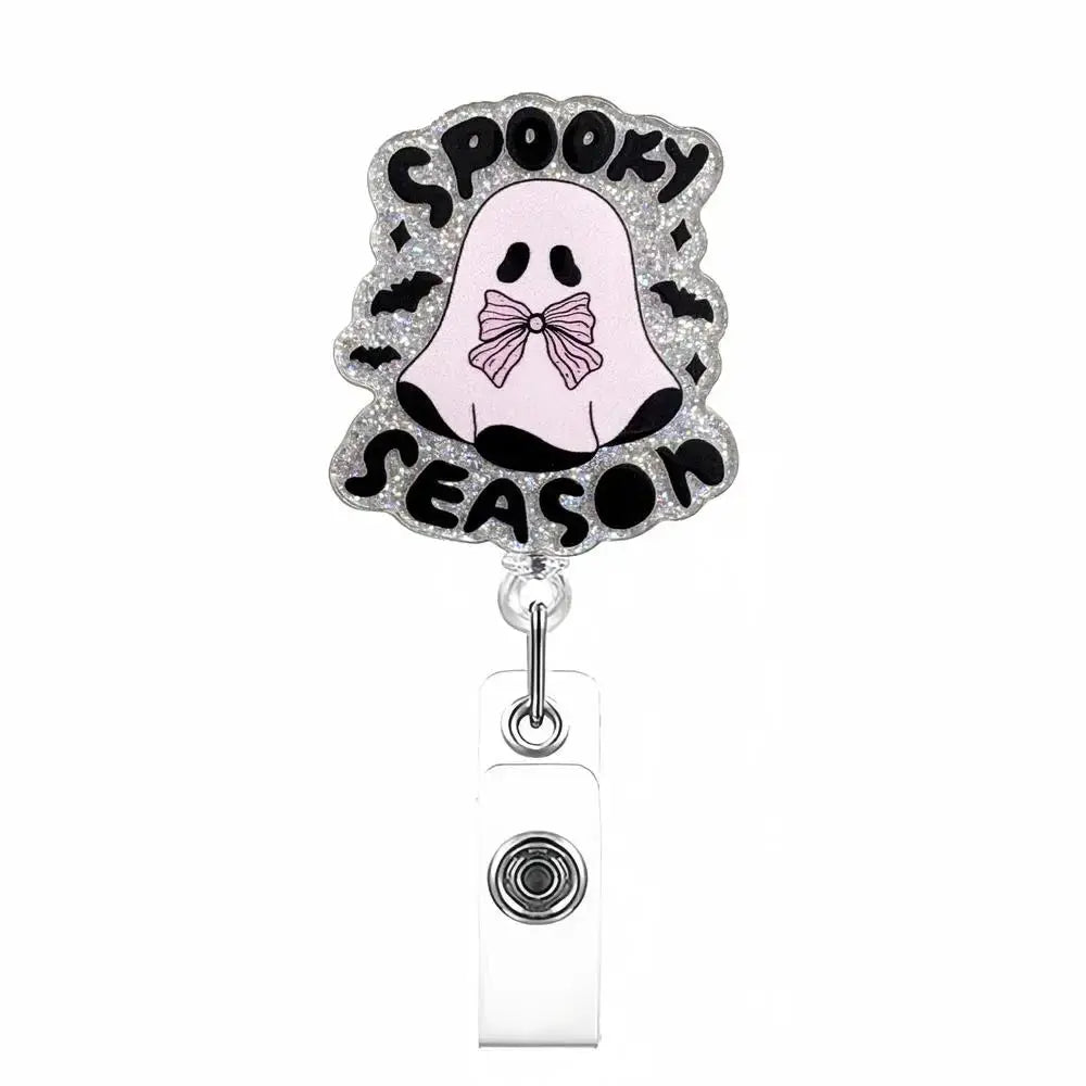 New Glitter Acrylic Retractable Nurse Badge Reel Doctor Teacher Student Name Id Card Holder Keychains Lanyard Wholesale Good Vibrations