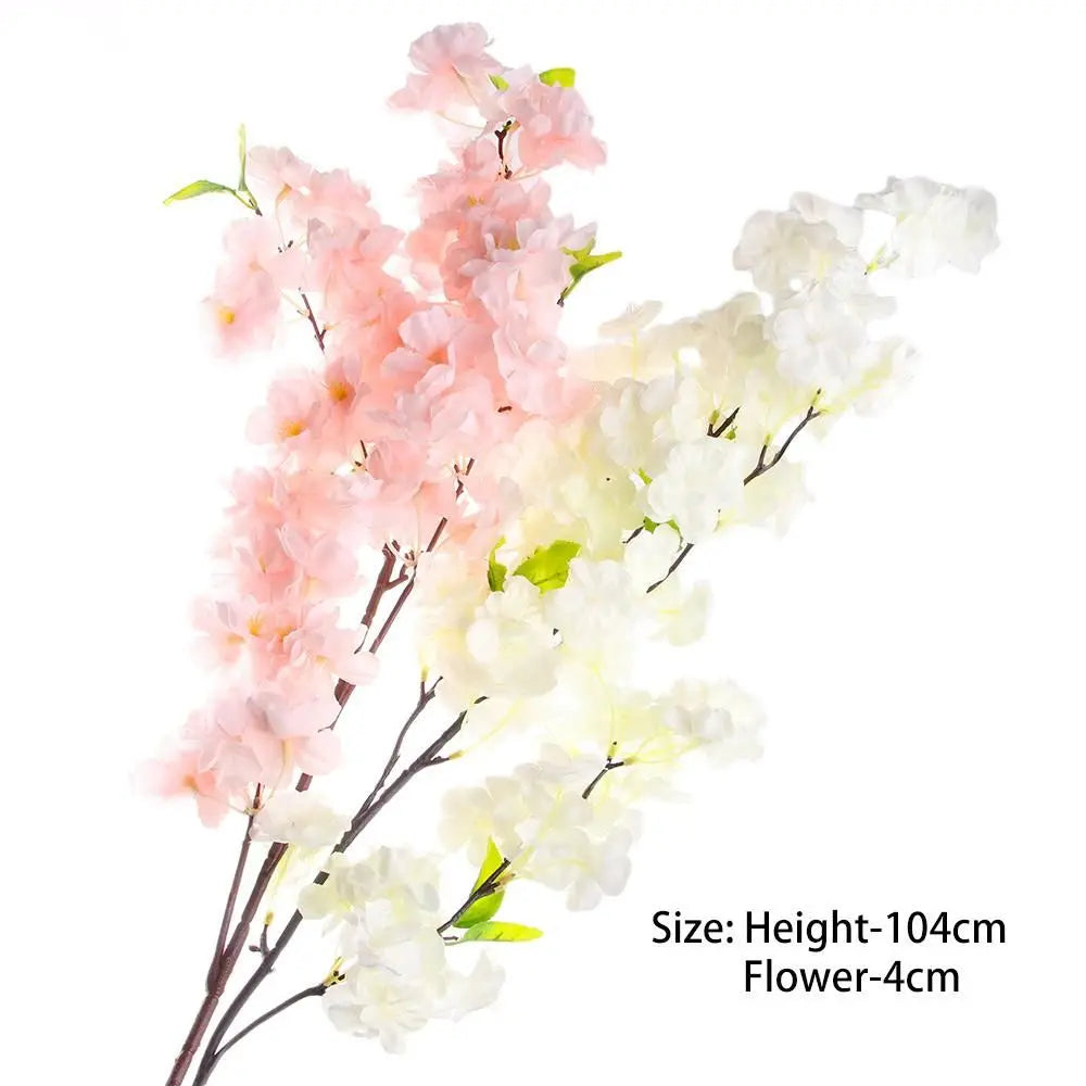 Party Table 4 Branches Wedding Decor Artificial Sakura Home Decoration Fake Flower Cherry Blossom Good Vibrations