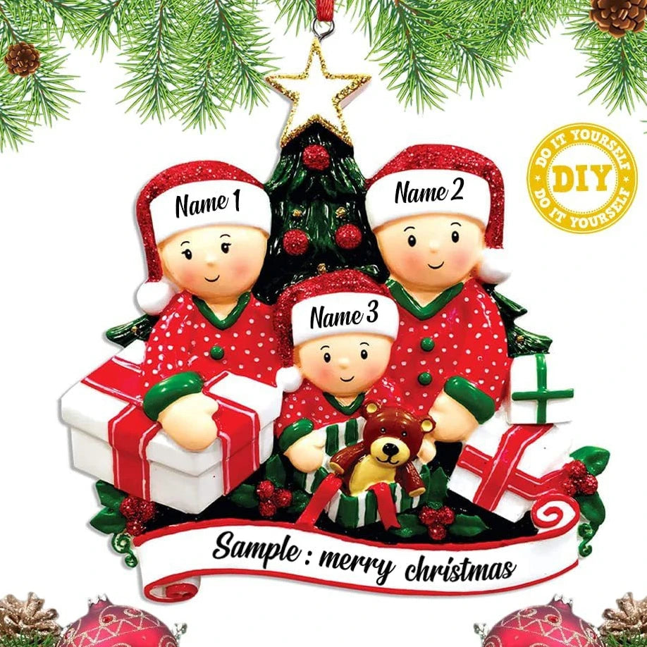 Christmas Tree Hanging 2023 Navidad DIY Personalised Home Christmas Decorations Gifts New Year 2024 Home Decoration Good Vibrations