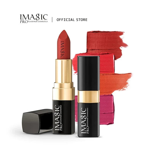 IMAGIC Lipstick Moisturizer Lips Smooth Lip Stick Long Lasting Charming Lip Lipstick Cosmetic Beauty Makeup 12 Colors Good Vibrations
