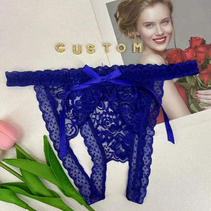 Rhinestone Letter Customizable Lingerie Gifts GOOD Vibrations