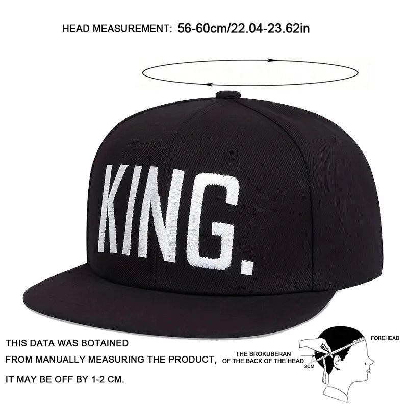 KING Letter embroidery Snapback hat street men women lovers baseball cap hiphop sports caps adjustable hats Good Vibrations