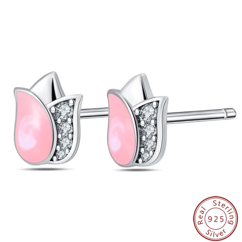 Women's Earrings 925 Sterling Silver Ocean Cute Pet Insect Plant Multi Style Earrings Fit Anniversary Delicate Jewelry Gifts Good Vibrations