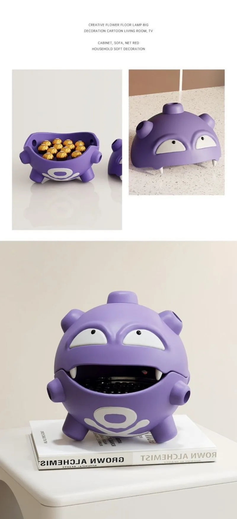 Cartoon Pokemon Weezing Mosquito Coil Tray Anime Indoor Incense Holders Bedroom Figures Desktop Car Decoration Storage Toys Gift Good Vibrations Adult Super Store