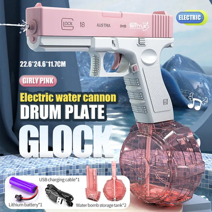 Electric Water Gun Toys Bursts Children's High-pressure Strong Charging Energy Water Automatic Water Spray Children's Toy Guns Good Vibrations