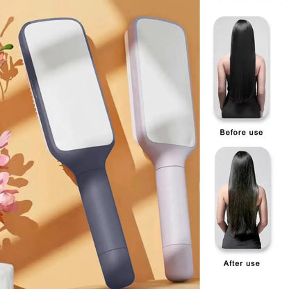Rotating Comb Long Handle Anti-static Scalp Massage Hair Comb for Women Self Hair Brush with Retractable Comb Hairdressing Tool Good Vibrations