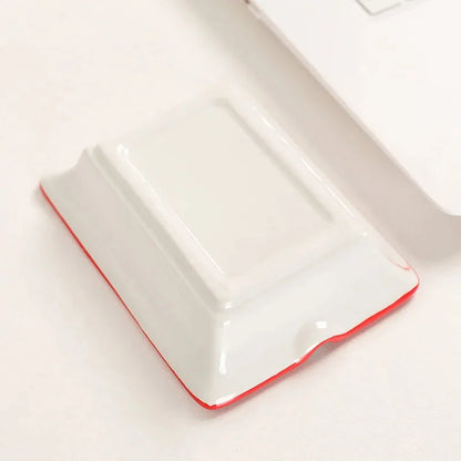 Creative Ceramic Ashtray for Home Office Poker Porcelain Ash Tray Smoking Accessories Living Room Ornament Man Gift Good Vibrations Adult Super Store