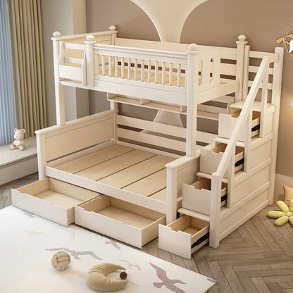 Comforter Wooden Kids Beds Boundary King Size Modern Style Bunk Children Beds Princess Bedroom Litera Infantil Kids Furniture Good Vibrations