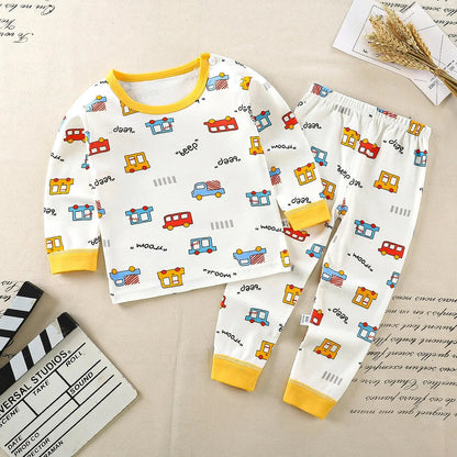 Kids Clothes Children Sets Children's Clothing Boys Girls CottonAutumn winter Clothing Pants Sleepwear Underwear Christmas Gift Good Vibrations