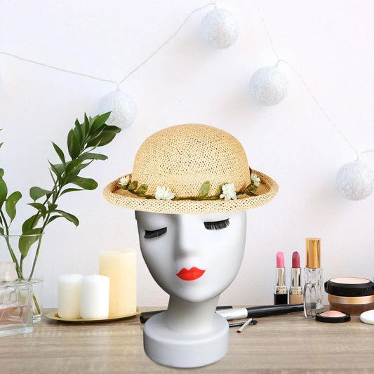 Wig Head Mannequin Manikin with Makeup Wigs Display Stand for Wigs Making Hats Hairpieces Hats Jewelry Necklace Glasses Display Good Vibrations