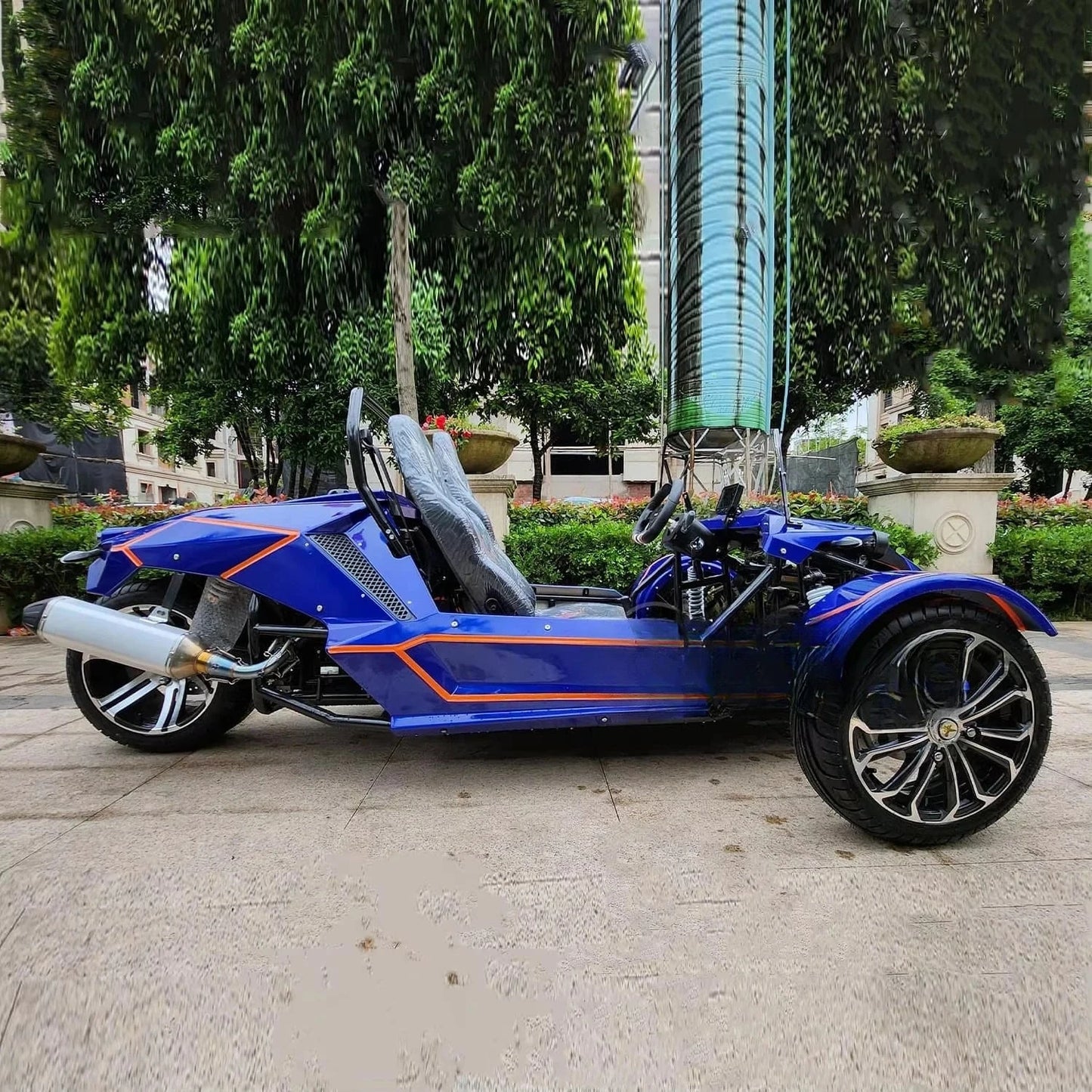 gasoline off-road vehicle tricycle motorcycle 3 wheels 350CC car ZTR tricycle automatic transmission electric tricycle Good Vibrations