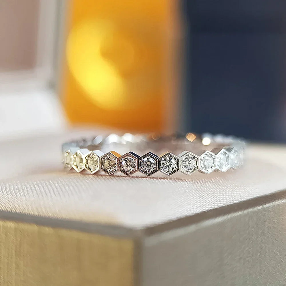 Fashion Simple Design Women Rings For Wedding Low-key Rose Gold Color/Silver Color Female Engagement Finger-ring Jewelry Good Vibrations