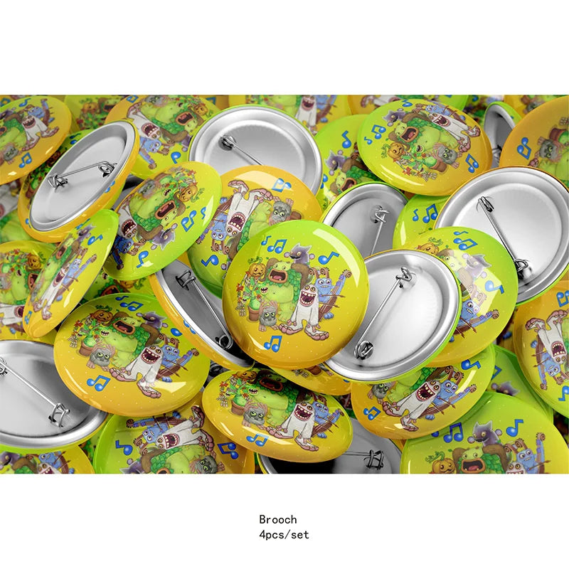 Game My Singing Monsters Birthday Party Decorations Kids Favor Gift Paper Cups Plates Baby Shower Disposable Tableware Supplies Good Vibrations
