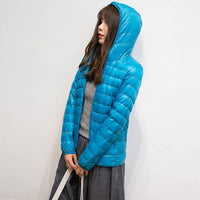 2021 New 90% Duck Down Jacket Women Autumn Winter Coat Lady Ultralight Down Jacket Good Vibrations