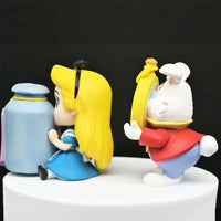 4Pcs/Set Cartoon Anime Figures Alice Cheshire Cat White Rabbit Pvc Action Figure Model Dolls Toys For Children Christmas Gift Good Vibrations Adult Super Store