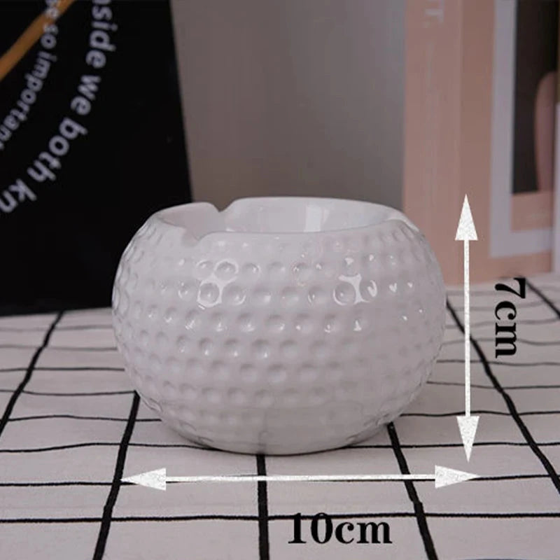 Home decoration,Ashtray,desk accessories,smoking accessoiries,Basketball, football, tennis, golf ball shaped ceramic ashtray Good Vibrations Adult Super Store