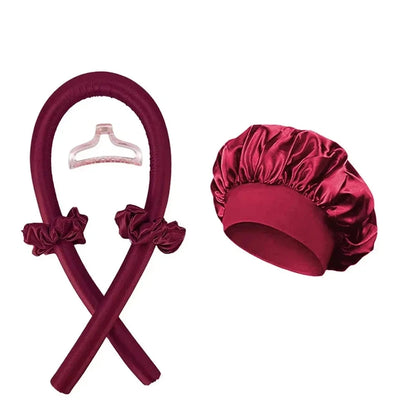 Heatless Curling Rod Night Cap No Heat Ribbon Lazy Hair Curlers Headband Hair Rollers Sleeping Soft Headband Hair Styling Tools Good Vibrations