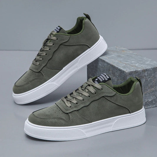 Men's Sneakers Platform Casual Shoes Soft Non Slip Running Shoes Trend Lightweight Flat Shoe Lace-up Shoes for Men Tenis Hombres Good Vibrations