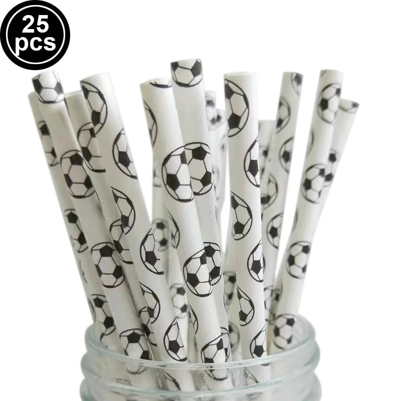 Soccer Party Disposable Tableware Paper Plates Cups Napkins Tablecloth Soccer Birthday Party Decoration Good Vibrations