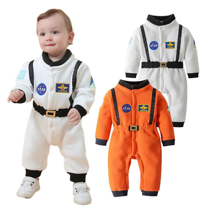 New Astronaut Costume for Baby Boy 1 Year Old Toddler Infant Birthday Theme Party Cosplay Space Suit Newborn Photography Romper Good Vibrations