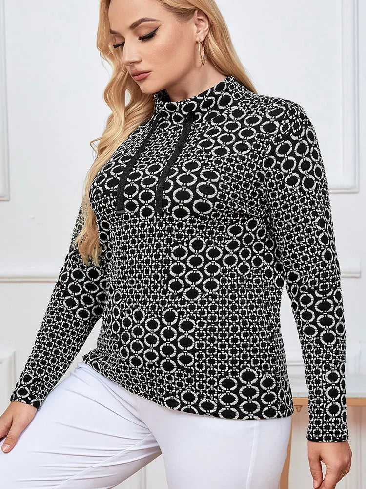 Womens plus size woven round neck shirt belongs to the category of womens clothing Good Vibrations