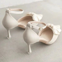 Medium Heel Heels Women's Shoes Trend Pointed Toe Butterfly Stilettos Elegant Dress Weddings Bridal Party White Designer Good Vibrations