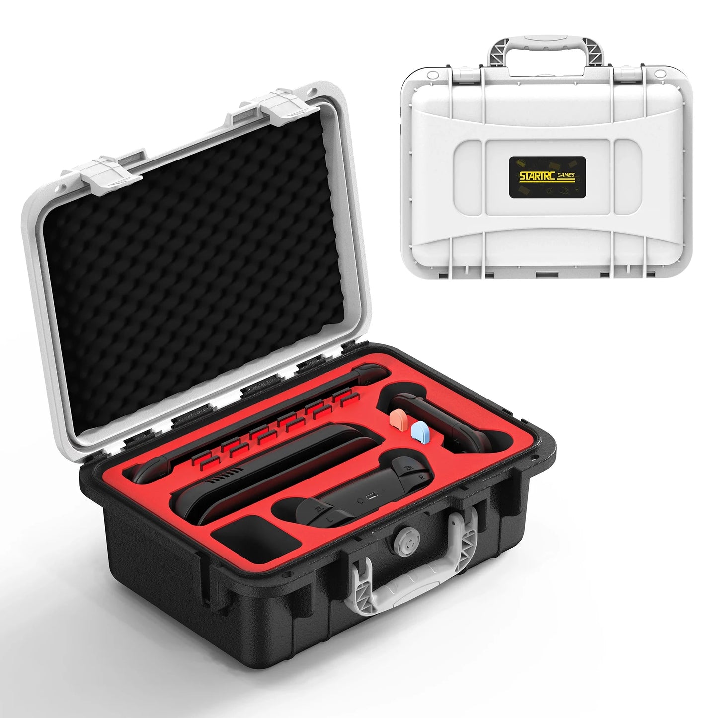 switch 2 game console storage case, carrying case, single-shoulder diagonal storage box, protecting luggage and accessories Good Vibrations