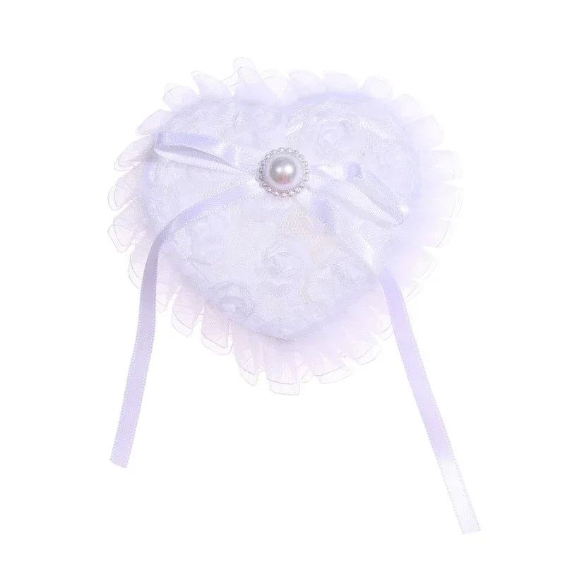 Ring Case Lightweight Ring Pillow Hand Holding Create Atmosphere Lace Ring Pillow Box Good Vibrations