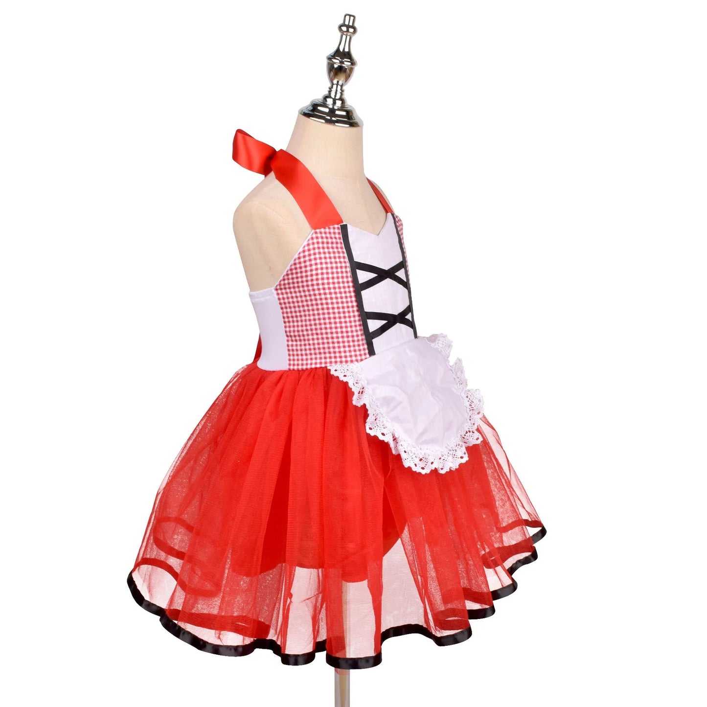 Cute Toddler Little Red Riding Hood Costume with Cape Halloween Princess Dress Up Outfit Toddler Girl Clothes Good Vibrations