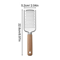 1PC Kitchen Gadgets: Wooden Handle Grater, Small Kitchenware, Stainless Steel Baking Utensils Good Vibrations