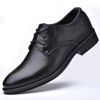 Men Formal Leather Shoes Black Pointed Toe Men Loafers Party Office Business Casual Shoes for Men Oxford Shoes Mens Dress Shoe Good Vibrations
