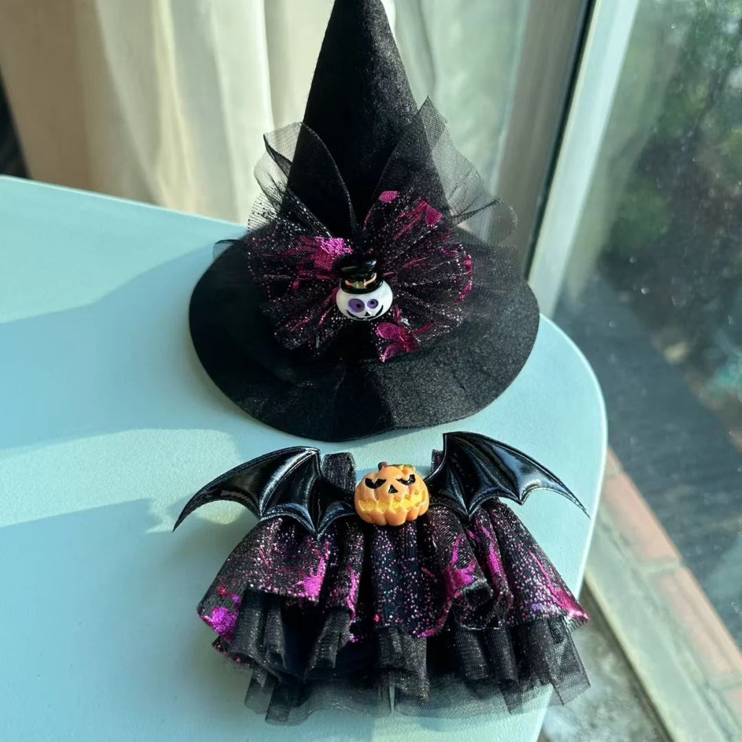 17cm Dolls Clothing For Labubu Outfit Accessories Sitting Party Halloween Trick-Or-Treat Series Devil Angel Purple Dress Good Vibrations