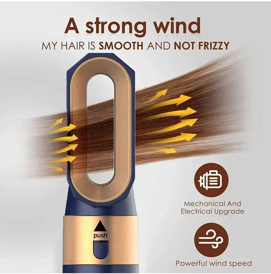 5-in-1 Hairstyling Tool is a revolutionary hair styling machine that combines the power of a hair dryer, straightener, curler,vo Good Vibrations