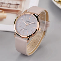 Fashion Women Leather Quartz watch Good Vibrations