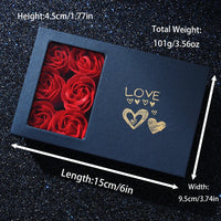 6Pcs Fashion Luxury Women Watch Necklace Earrings Ring Set For Women Rhinestone Wristwatch Bracelet Set Valentine's Day Gift Good Vibrations