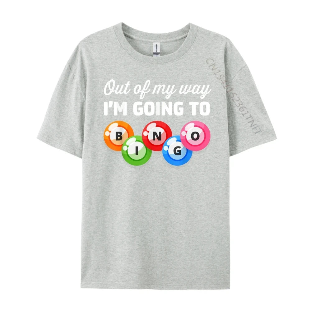 Out Of My Way I M Going Bingo Player T Shirts For Men Adult Men's Shirts Gothic Style Good Vibrations
