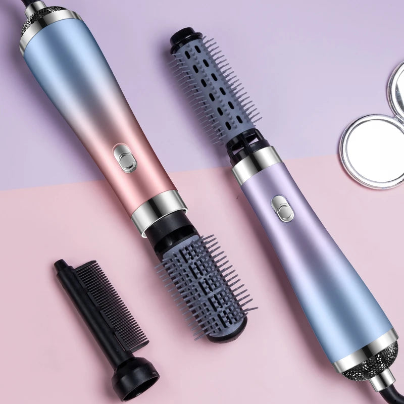 Hair Dryer Portable Comb lonic Hair Straightening Brush Hot Air Curling For Hair Roller Blow Dryer Quick Dry Hair Curler Curling Good Vibrations