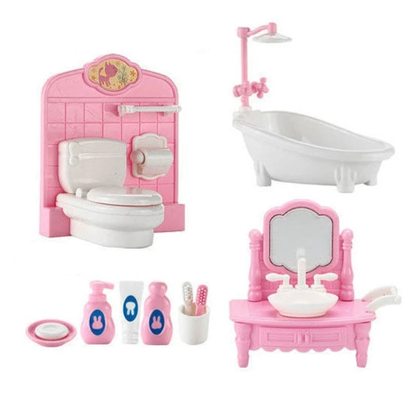 1:12 Miniature Home Furniture Set, Doll Accessories For Bedroom, Living Room, Kitchen And Bathroom, Doll House Accessories, Gift Good Vibrations