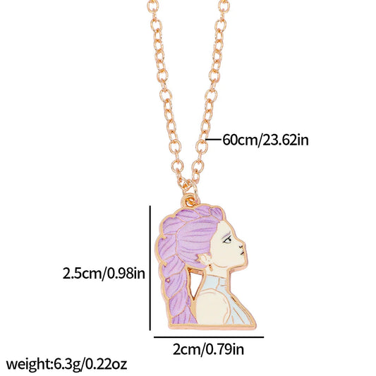 KPop Demon Hunter - Pendant Necklace Anime Character Accessory, a Gift for Fans Good Vibrations