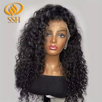 Water Wave Glueless 13*4 Wig  Lace Wig 180% Pre-Plucked Natural Wave Wear Go Glueless Curly Human Hair Wigs For Women Good Vibrations