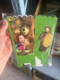 Girl and the Bear Birthday Decorations Disposable Tableware Tablecloth Cup Plate Napkin Balloons Baby Shower kids Party Favors Good Vibrations