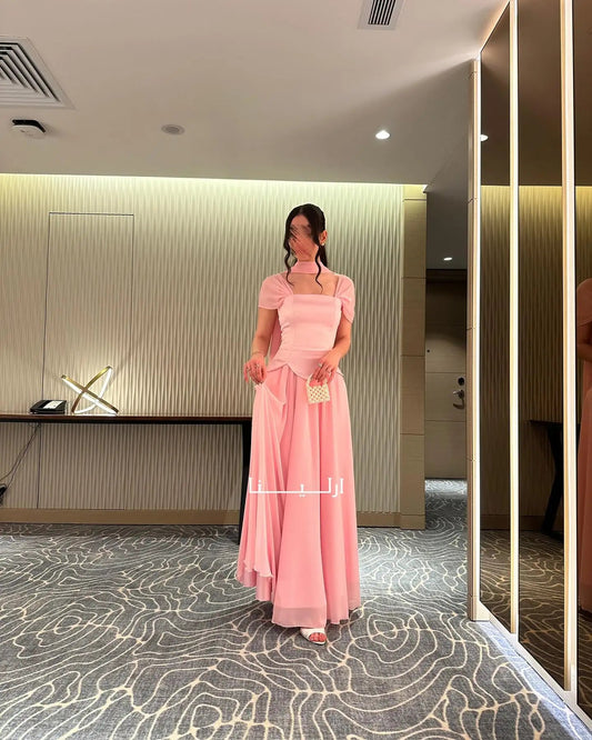 Customized Evening Dresses Woman Elegant Party Dresses for Women Luxury Women Evening Dress Square Collar Prom Dress 2025 Pink Good Vibrations