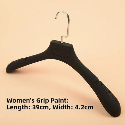 High-End Flat Hook Plastic Clothes Hanger Wide Shoulder Seamless Suit Hanger for Men Women in Clothing Stores Wedding Dress H... Good Vibrations