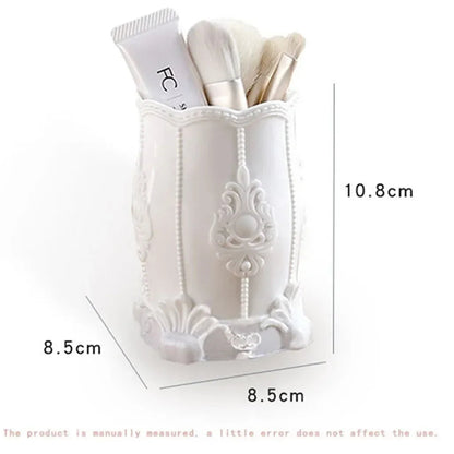 Makeup Organizers for Cosmetics Nail Polish Jewelry Plastic Storage Box Desk Desktop Organizer Brush Pencil Holder Good Vibrations