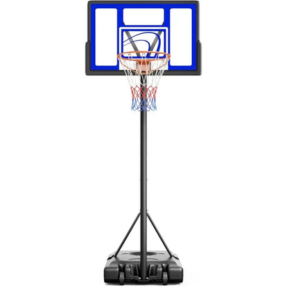 Adjustable Basketball Hoop Outdoor 10FT, Basketball Portable Hoops & Goals, 44 Inch Backboard, for Kids, Youth Good Vibrations