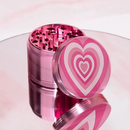 40MM Heart Pattern Pink Grinder Spice Crusher Hand Muller Accessories Gifts Good Vibrations Adult Super Store