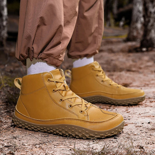 boots men walking boots Wide-Toe-Box Barefoot Shoes for Men hiking boots men Comfortable botas casual shoes men mountain boots Good Vibrations