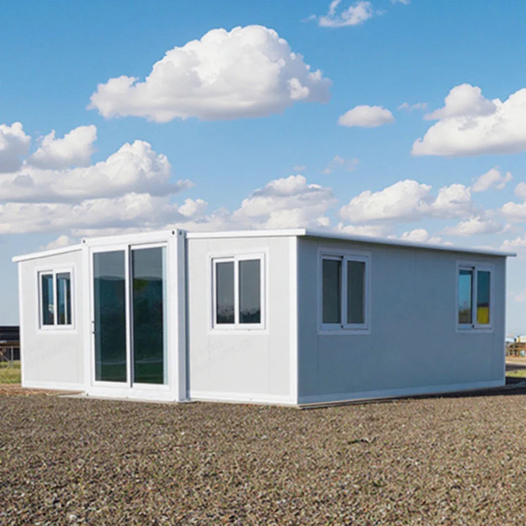 Modern Prefab House for Sale 20ft Expandable Tiny Home 2 Bedroom Modular Prefabricated House with Bathroom and Kitchen Good Vibrations